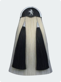 Custom Made Horse Hair Kilt Sporran With Silver Cantle