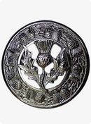Antique Thistle Plaid Brooch