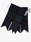 Black Watch Tartan Kilt Flashes