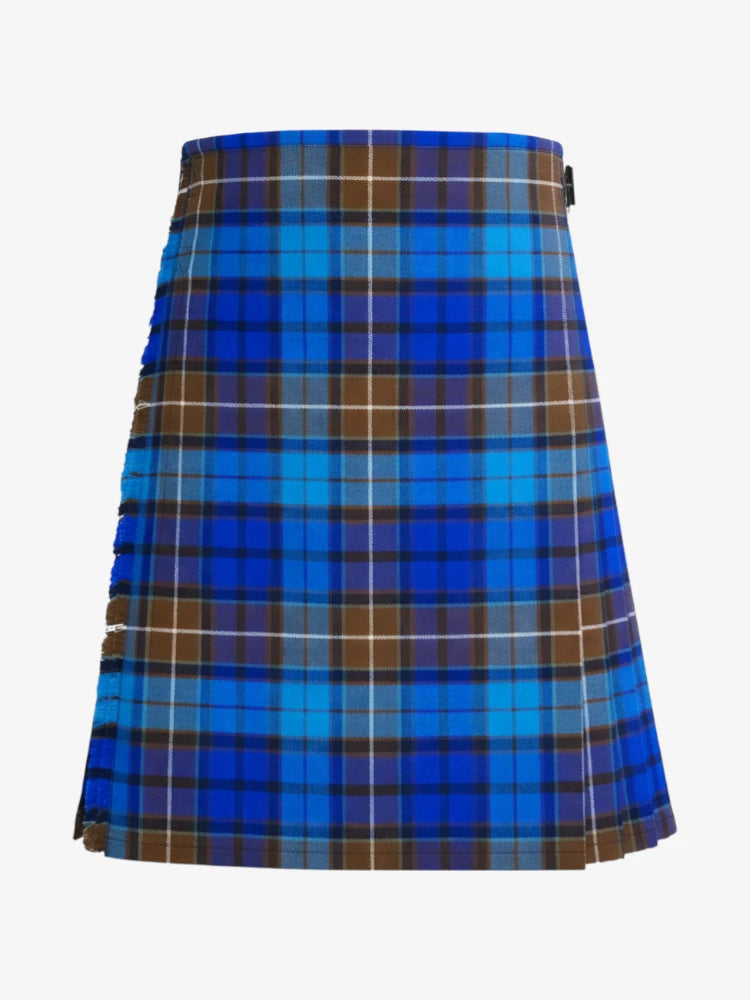 Buchanan Blue Tartan Kilt Front