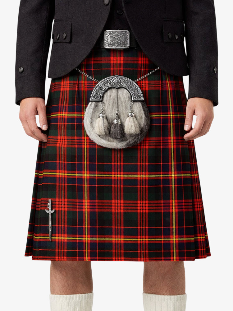 Cochrane Modern Tartan Kilt Model Front