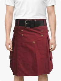 Burgundy Utility Kilt