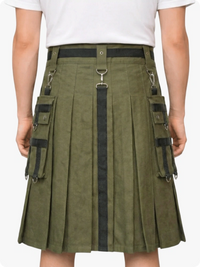 Olive Green Utility Kilt