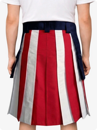 Unisex US Flag Utility Kilt