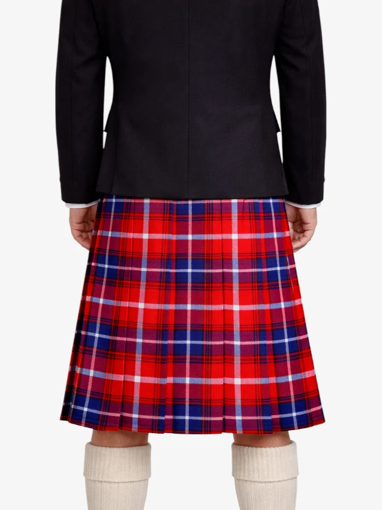 Danish Tartan Kilt Model Back