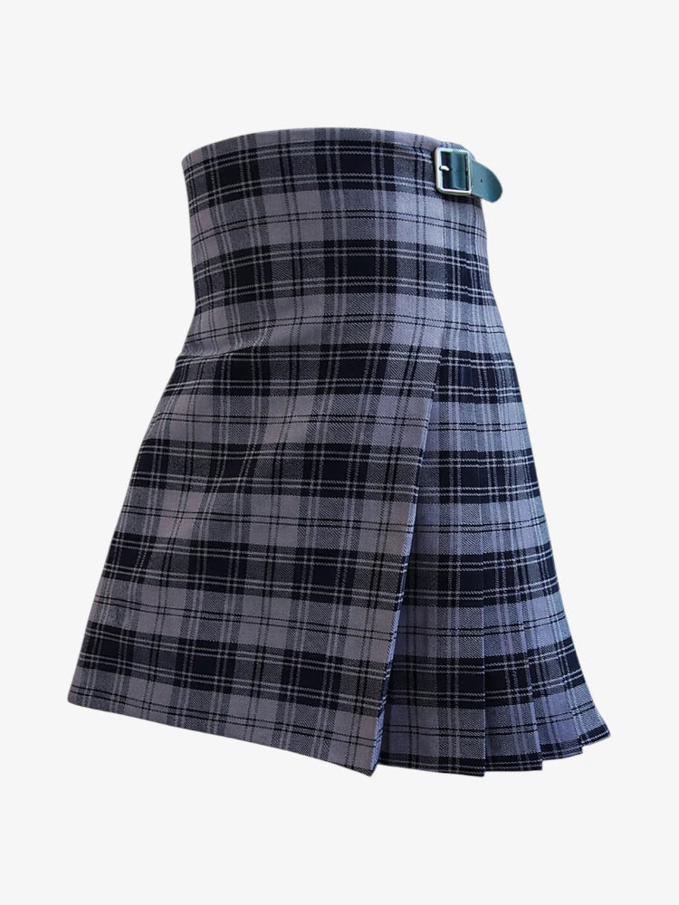 Douglas Gray Tartan Kilt Left Side