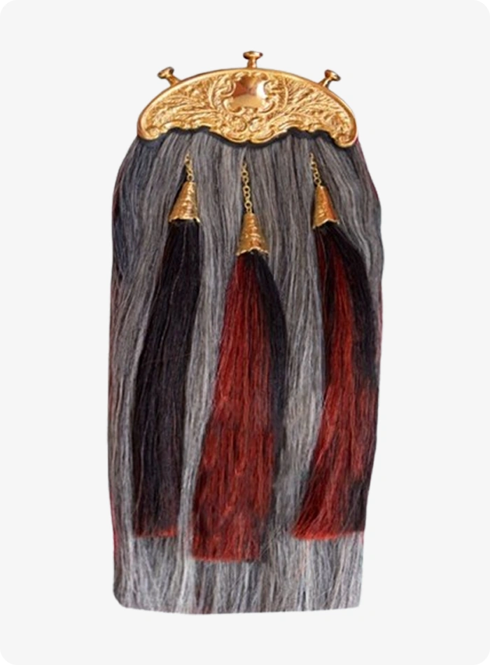 Custom Made Royal Scottish Dragon Guard Horse Hair Sporran