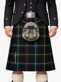 Hunting Stewart Modern Tartan Kilt Model Front