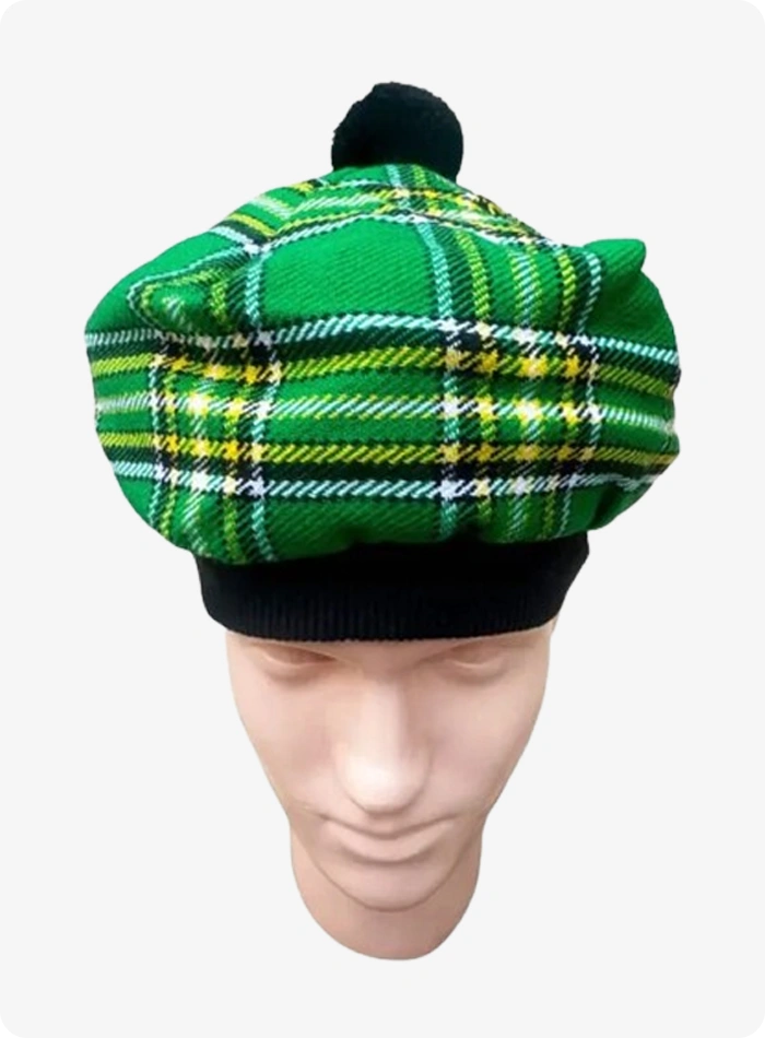 Irish National Tartan Tam O Shanter Hat
