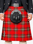 MacGregor Tartan Kilt Model Front