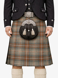 Mackenzie Weathered Tartan Kilt Model Front