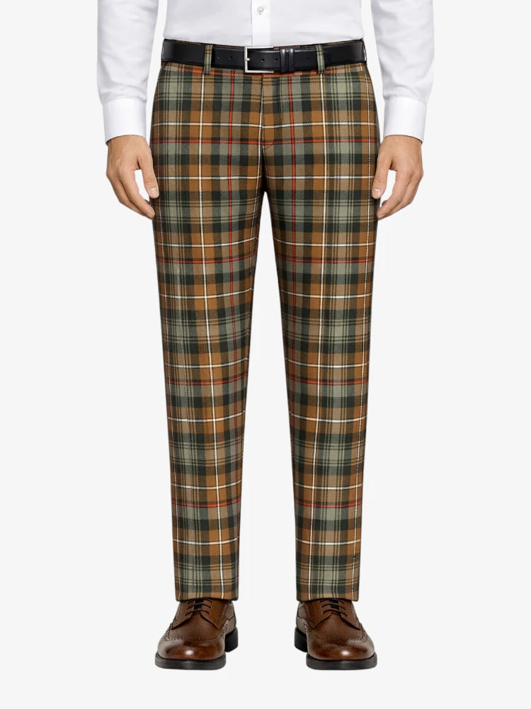 Mackenzie Weathered Tartan Trouser Front