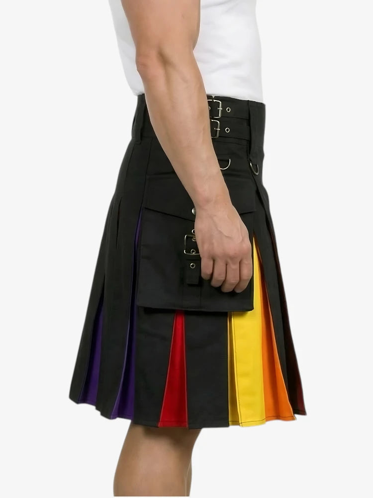 Rainbow Kilt With Adjustable Strap