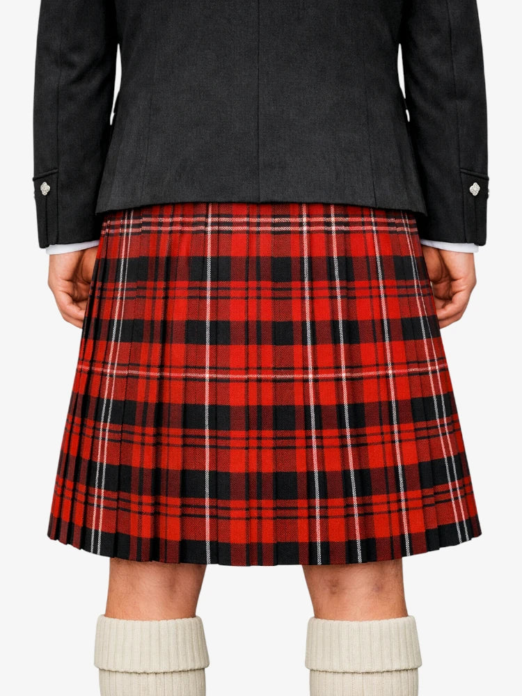 Ramsay Red Tartan Kilt Model Back