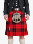 Scottish Rose Tartan Kilt Model Front