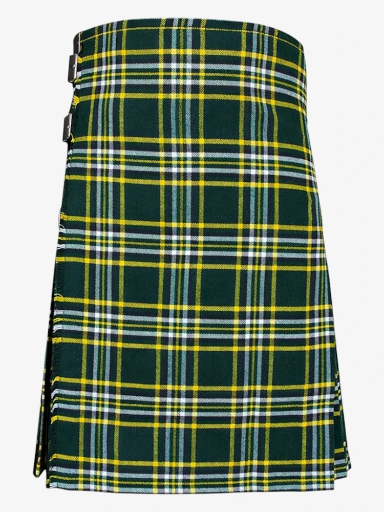 St Patrick Tartan Kilt Front