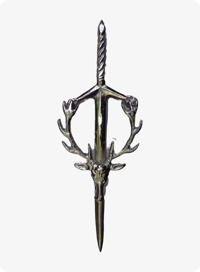 Custom Made Stag Head Style Kilt Pin
