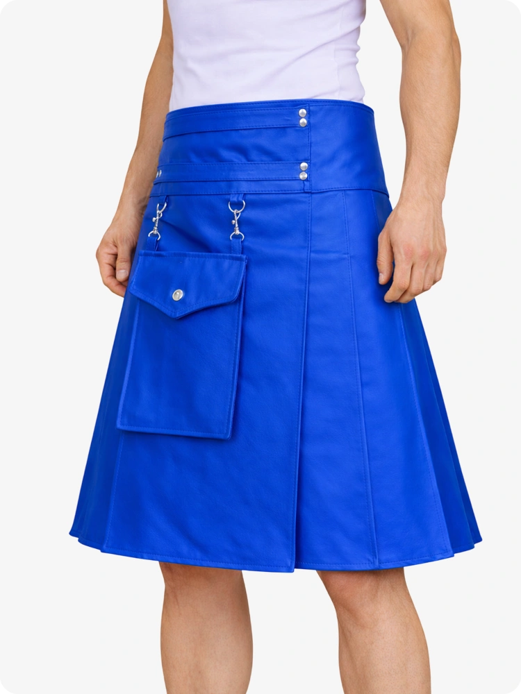 Standard Blue skirt with a white background