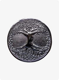 Tree Celtic Round Kilt Belt Buckle
