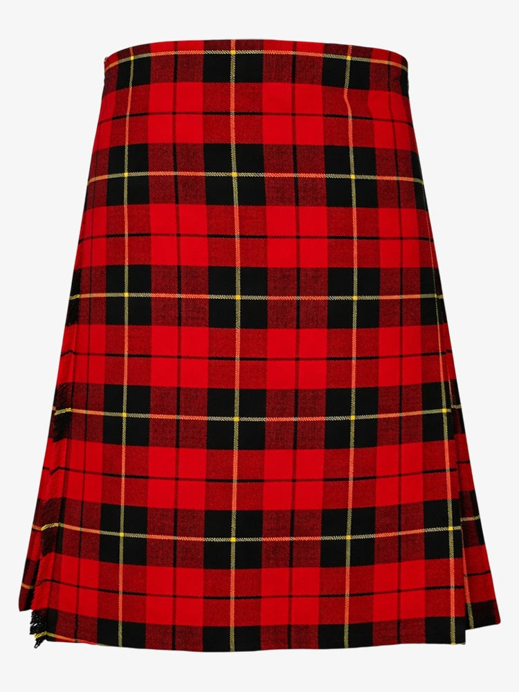 Wallace Red Modern Tartan Kilt Front
