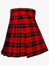 Wallace Red Modern Tartan Kilt Right Side